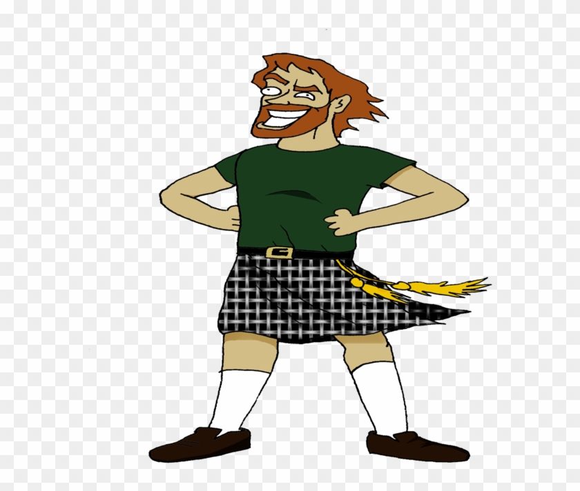 I - Man In Kilt Cartoon #961768