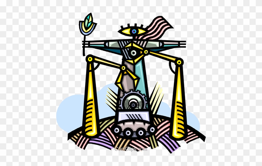 Automation Symbol Royalty Free Vector Clip Art Illustration - Assembly Line Clip Art #961838