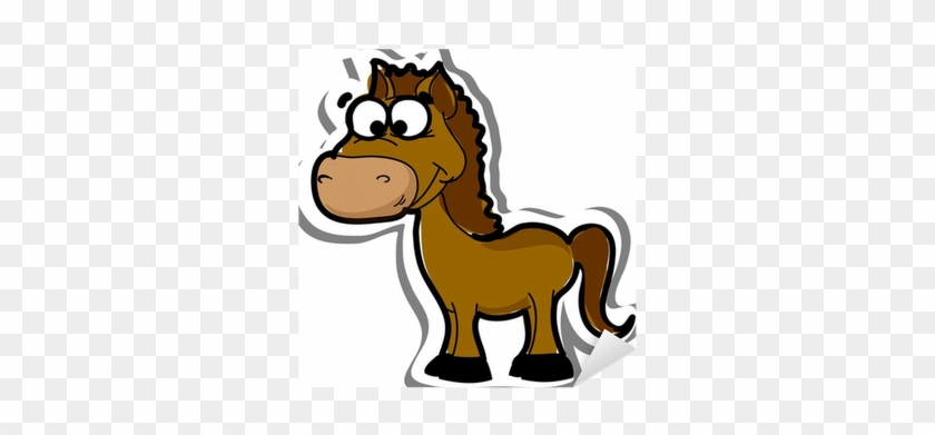 Aufkleber Cute Cartoon-pferd Vektor • Pixers® - Animales De Granja Caricatura #962096