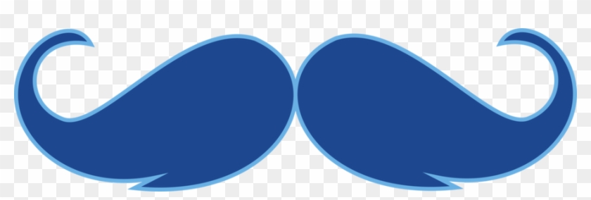 Aztoobcrx Blue Mustache Clipart - Circle #962199
