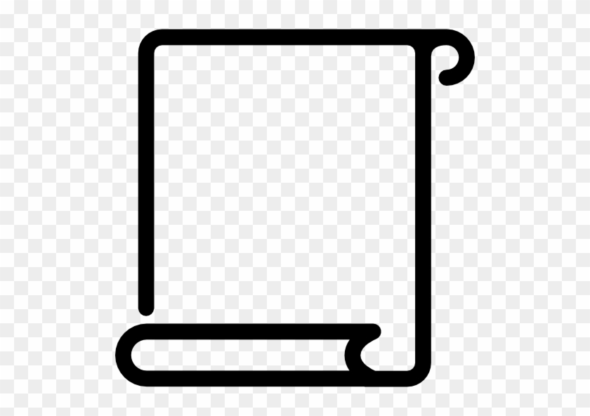 Scroll Vertical Clip Art - Paper Scroll Outline #962976