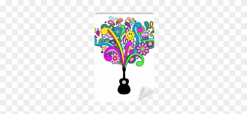 Retro Styled Psychedelic Music Vector, Eps8 Wall Mural - Vector Graphics #963182