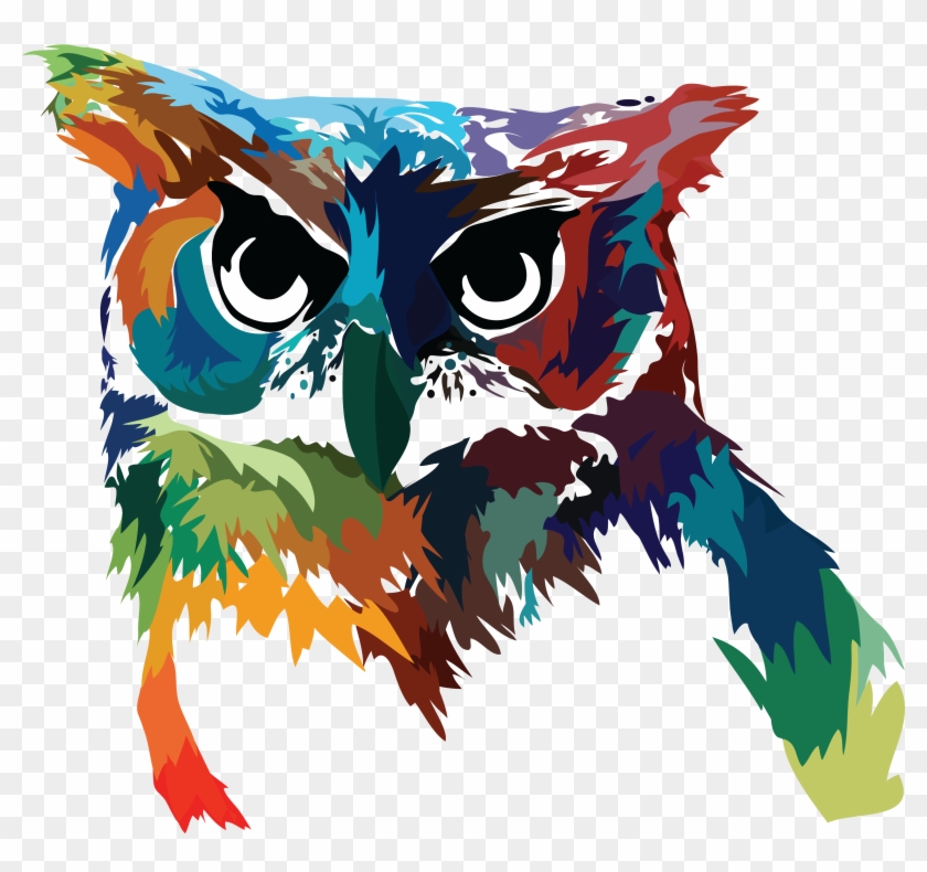 Psychedelic Owl By Animal Creations - Owl #963217