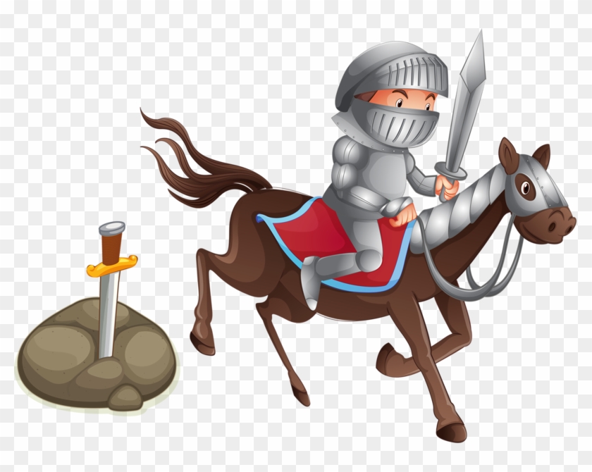 Horse Knight Photography Illustration - Knight With Horse Clipart #963218