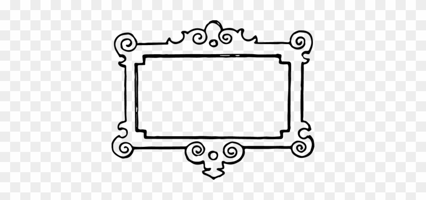 Clipart Black And White Vgosn Vintage Frame Border - Frames Black And White #963377