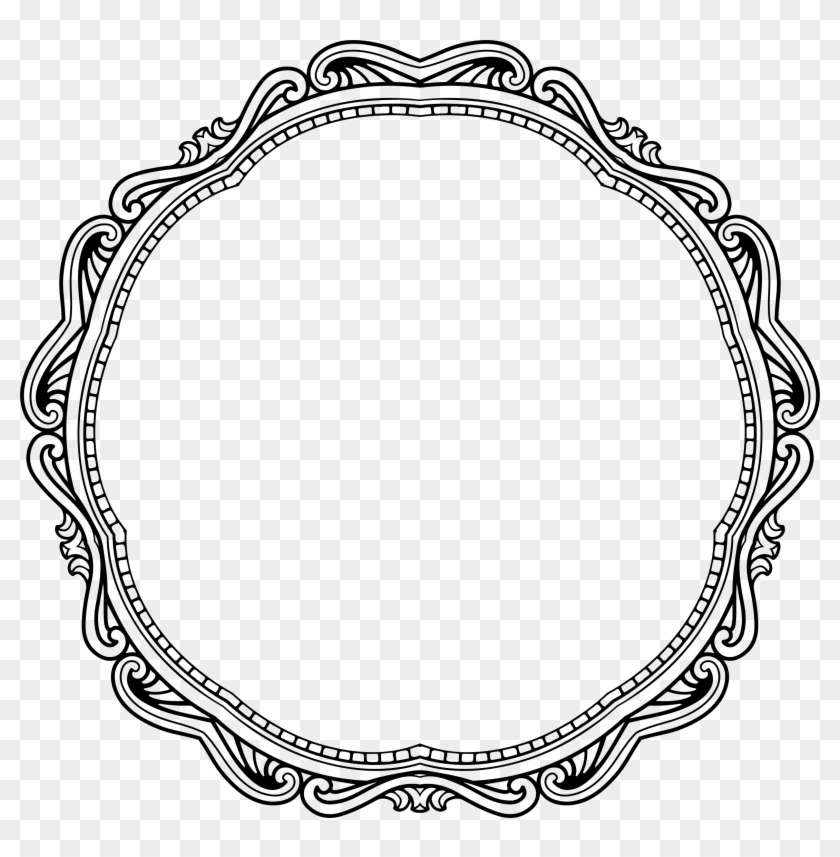Vintage Style Frame 7 - Circle Frame Diamond Png #964138