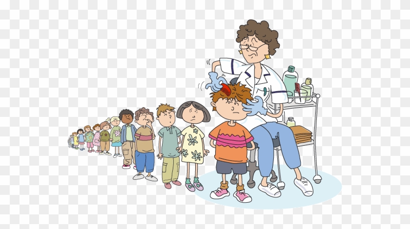 Lice - Nurse Checking For Lice #964765