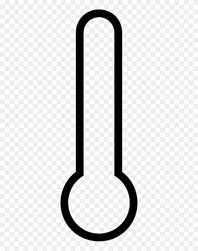 Temperature Thermometer Outline Interface Symbol Comments - Outline Of A Thermometer #965053