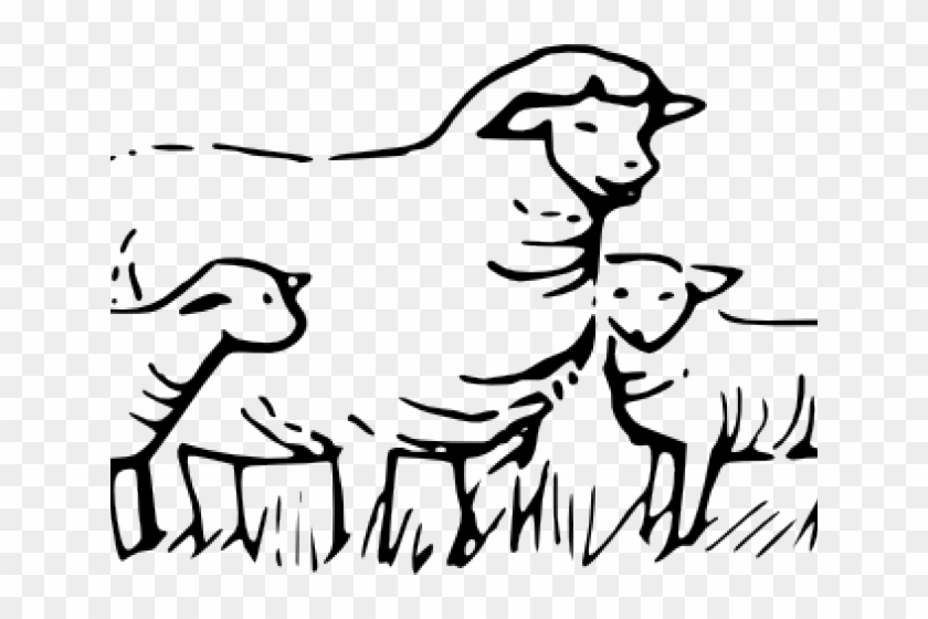 Lamb Clipart Family - Sheep Outline #965246