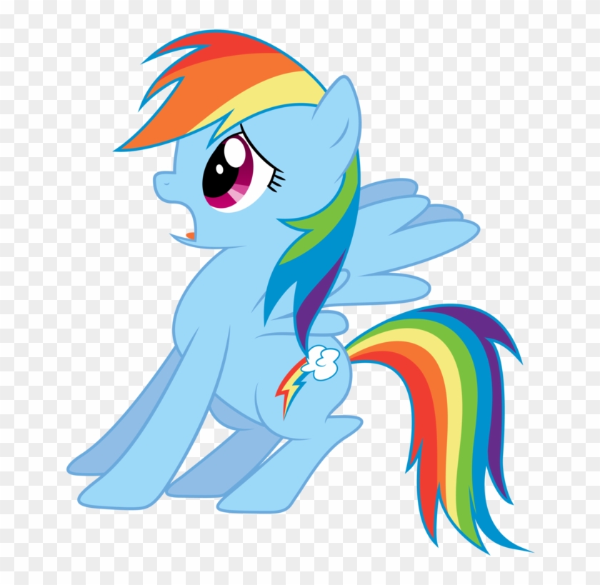 Scared By Saphyl - Mlp Rainbow Dash Scared #965323