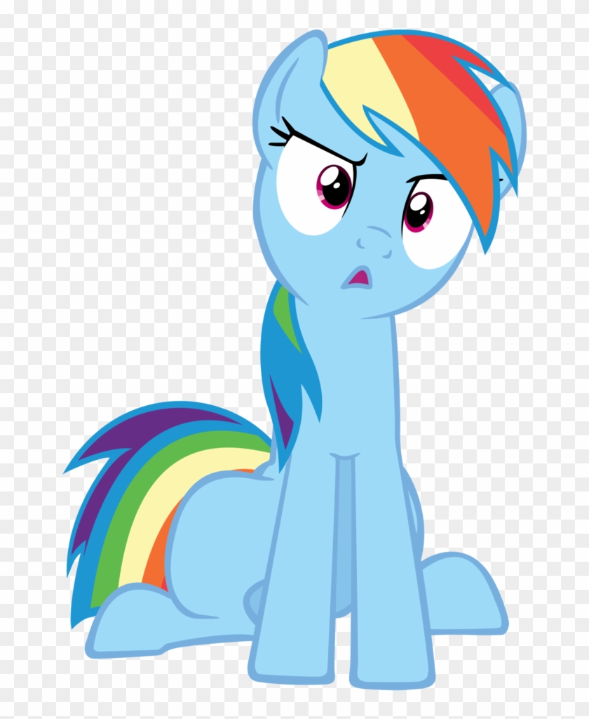 Confused Rainbow Dash Vector By Tunnix On Deviantart - Rainbow Dash Huh #965351