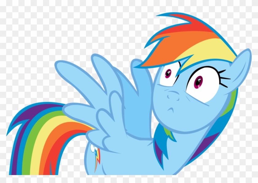 Scared 1 By Rainbow Dash Scared By - Scared Rainbow Dash #965363