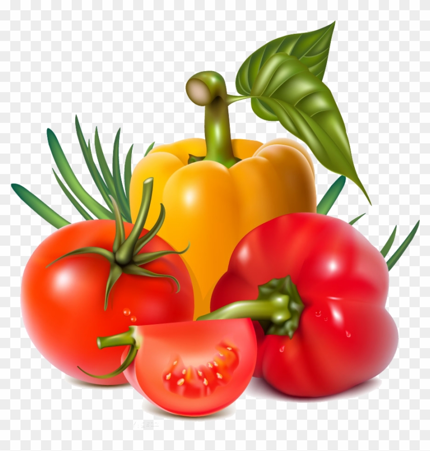 Vegetable Tomato Clip Art - Los Vegetales Png #965619