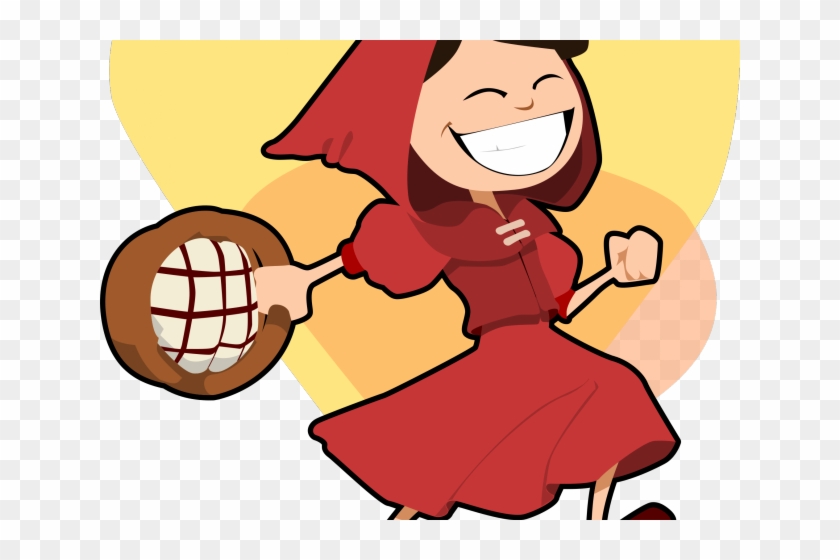 Red Riding Hood Clipart Cheerful Person - Red Riding Hood Clipart #965699