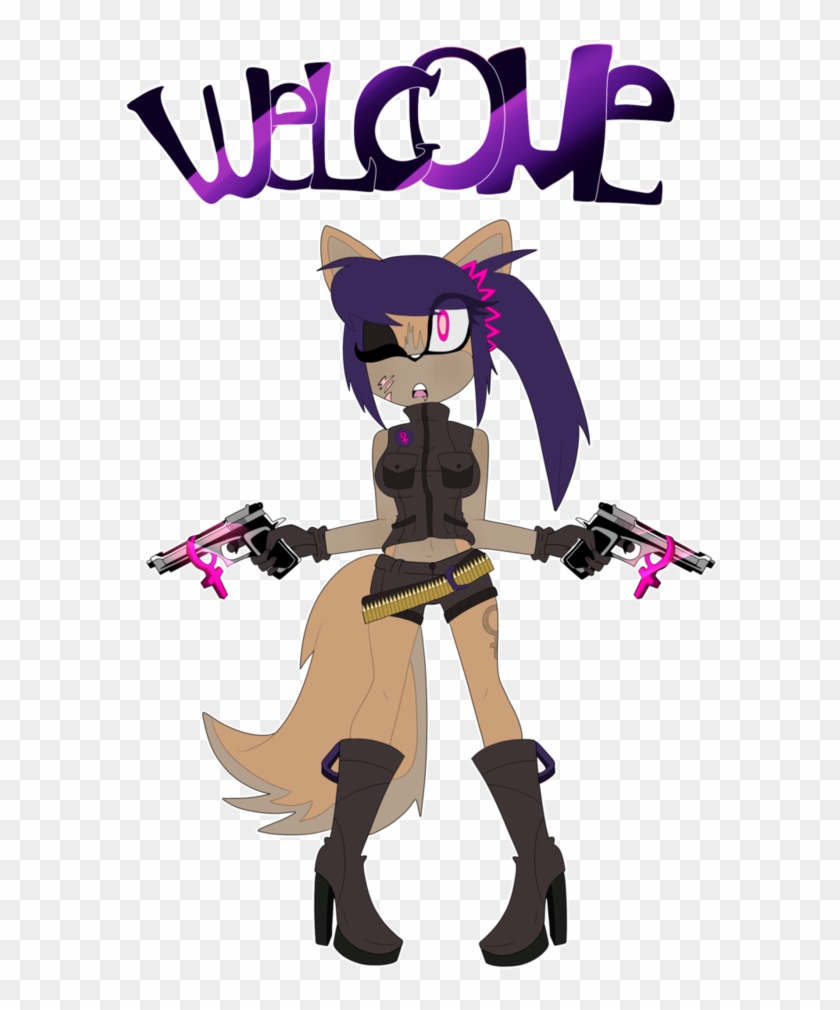 Sonic Girl Super Arms Project Mascot By Rasbipac - Cartoon #966109
