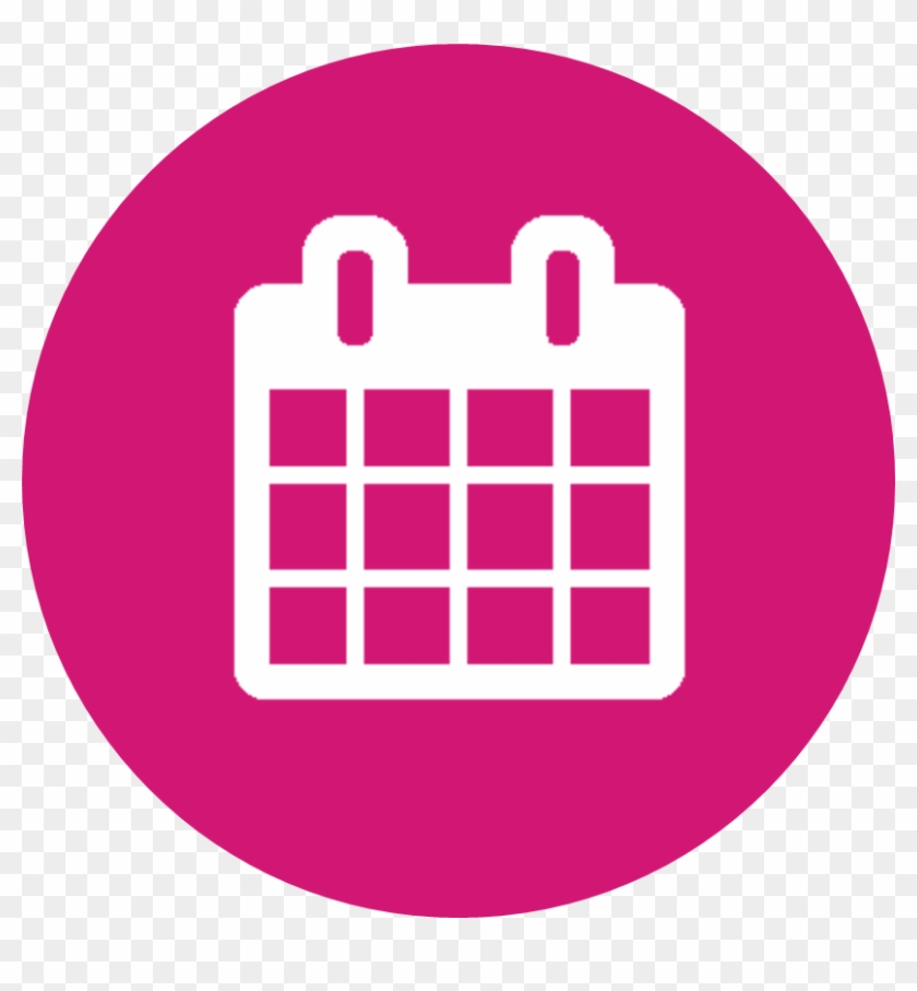 Wednesday 6th July - Pink Calendar Icon Png #966252