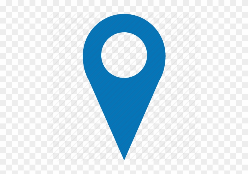 Location Pin Icon - Google Maps Blue Marker #966963