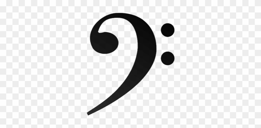 Music Treble Clef Clip Art - Clave De Fa Vector #966977