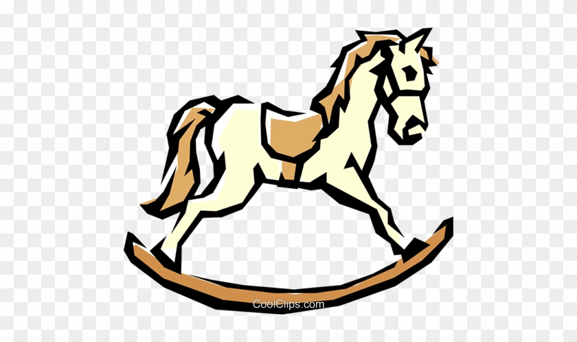 木马免版税矢量剪贴画插图 - The Rocking Horse Coffee Shop #967010