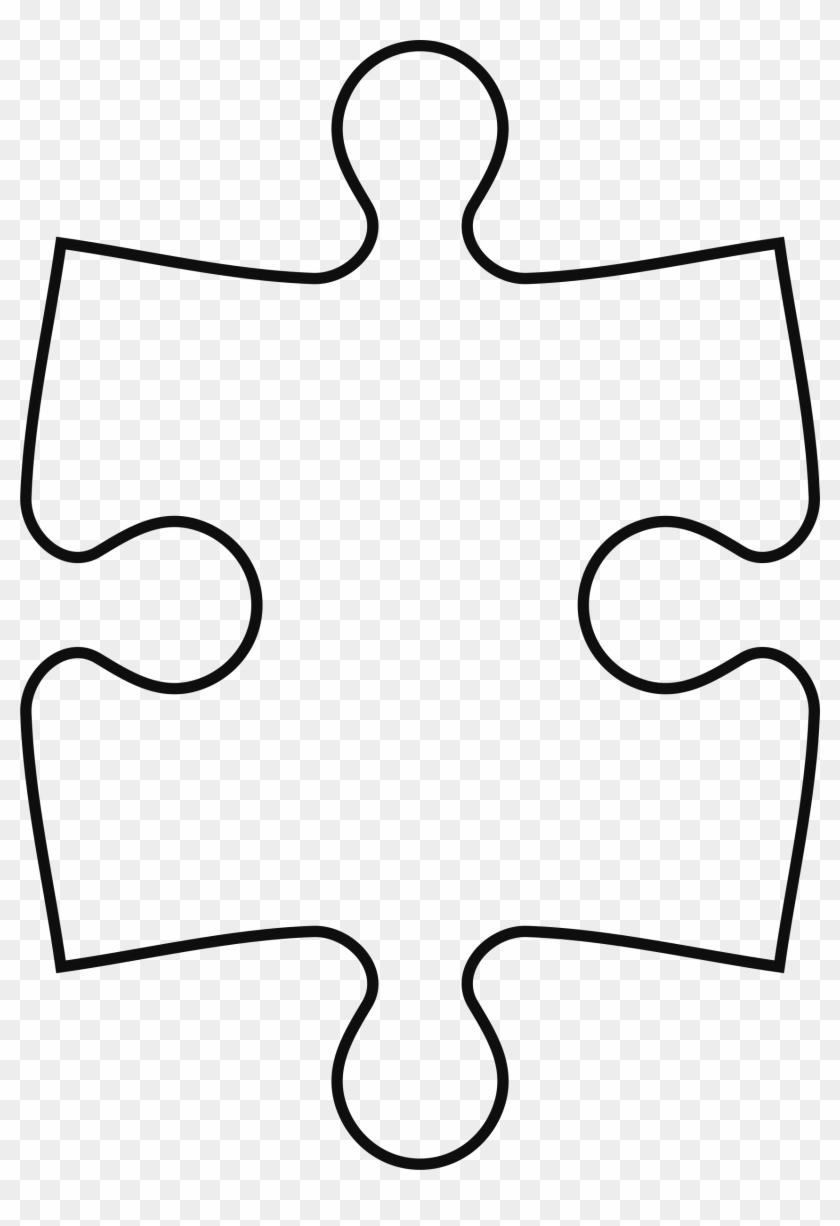 Puzzle Clipart Pice - Puzzle Piece Outline #967551