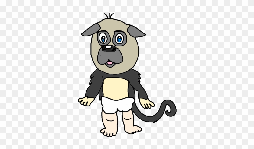 Puppy Monkey Baby Drawing Puppymonkeyba Kallytoonsstudios - Puppy Monkey Baby Drawing #967829