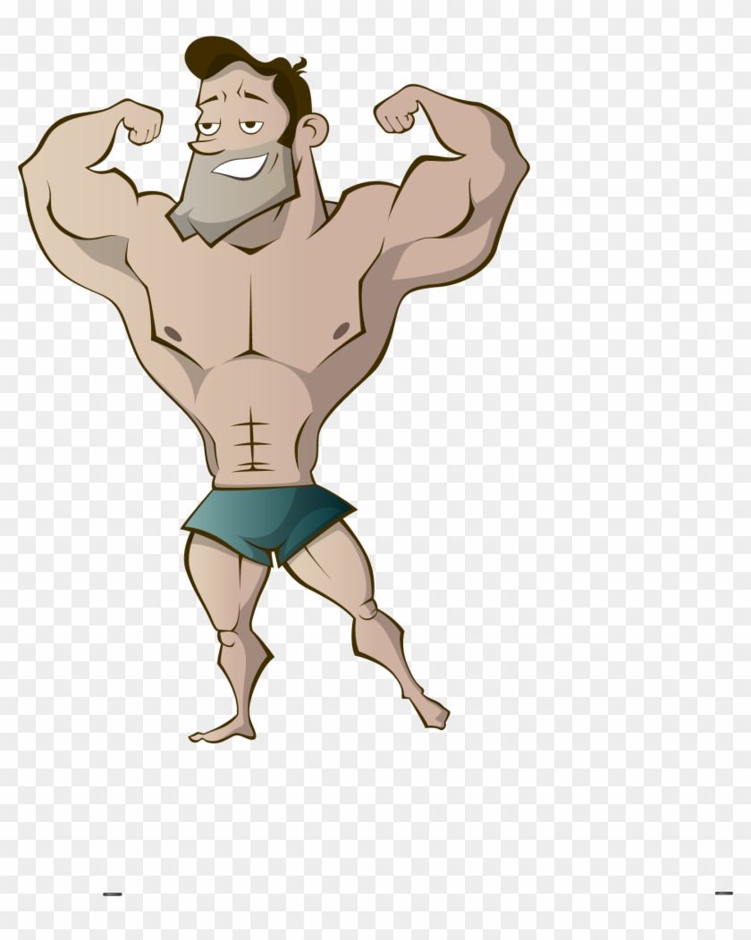 Vector Painted Strong Man - Strong Men Cartoon #967865