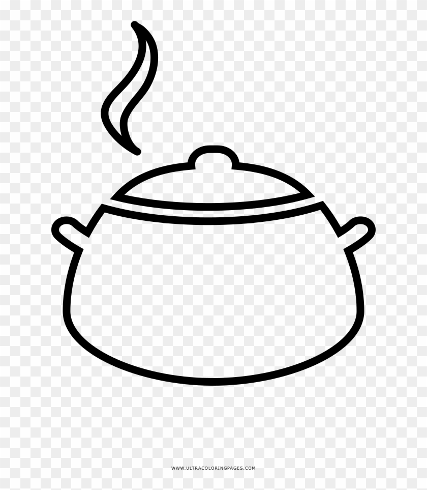 Cooking Pot Coloring Page - Desenhos De Panela Png #968750