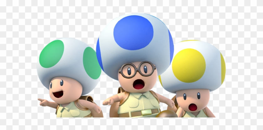 Banktoad And Two More Toad Brigade Members - Captain Toad Treasure Tracker Mario #969299