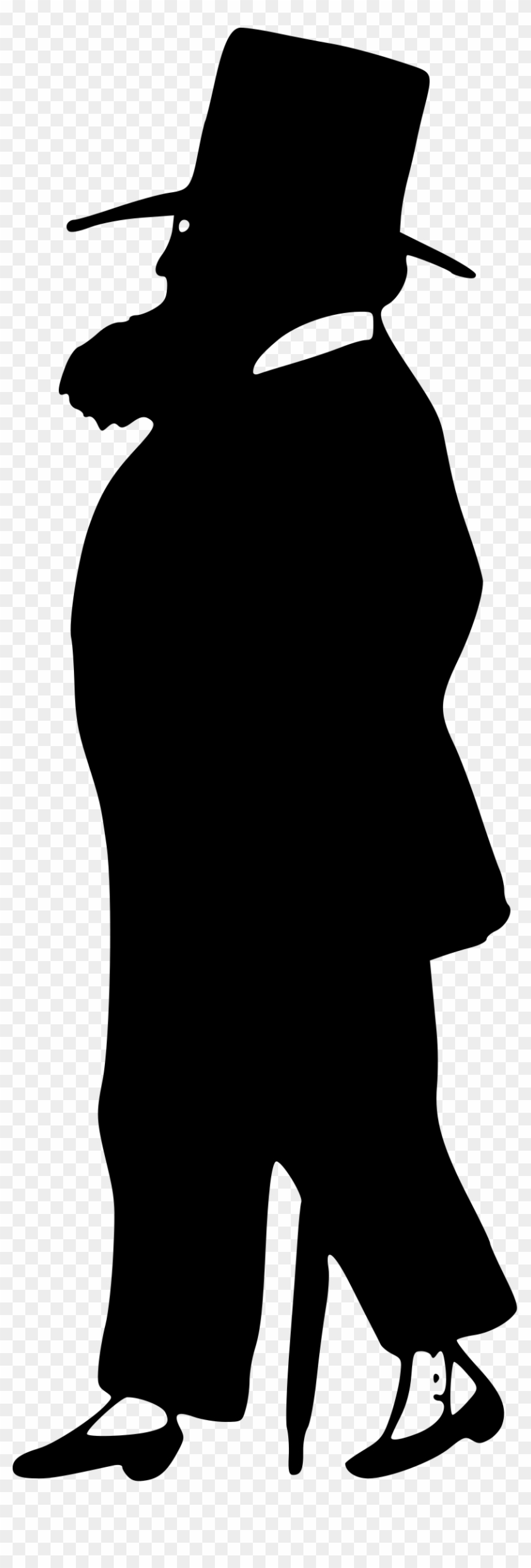Silhouette Drawing Gentleman Clip Art - Clip Art #969607