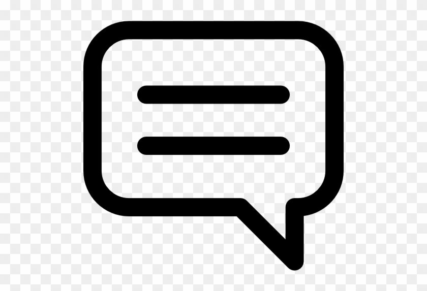 Speech Bubble With Text Lines Free Icon - Text Icon #969629