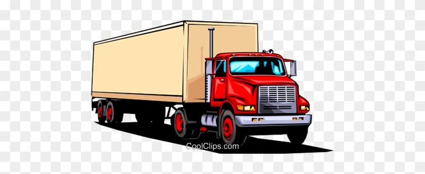 Transport Truck Royalty Free Vector Clip Art Illustration - Transport Truck Royalty Free Vector Clip Art Illustration #969648