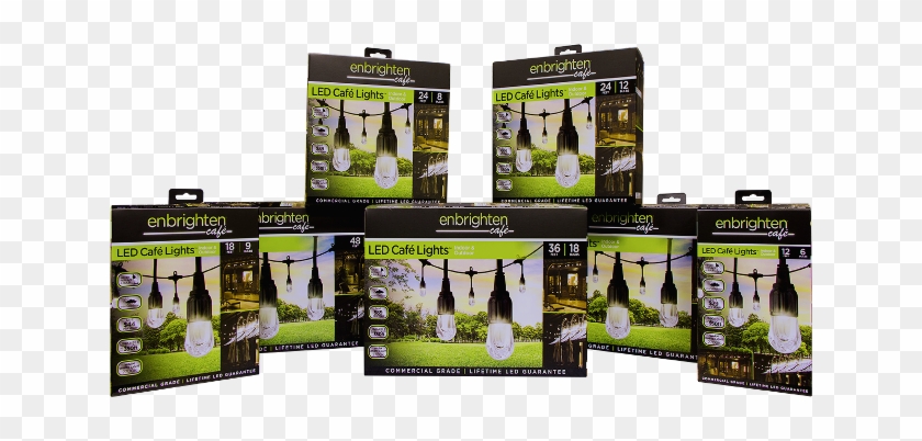 Lighting Accessories - Jasco 18-bulb 36 Ft. Black Integrated Led Cafe String #969930