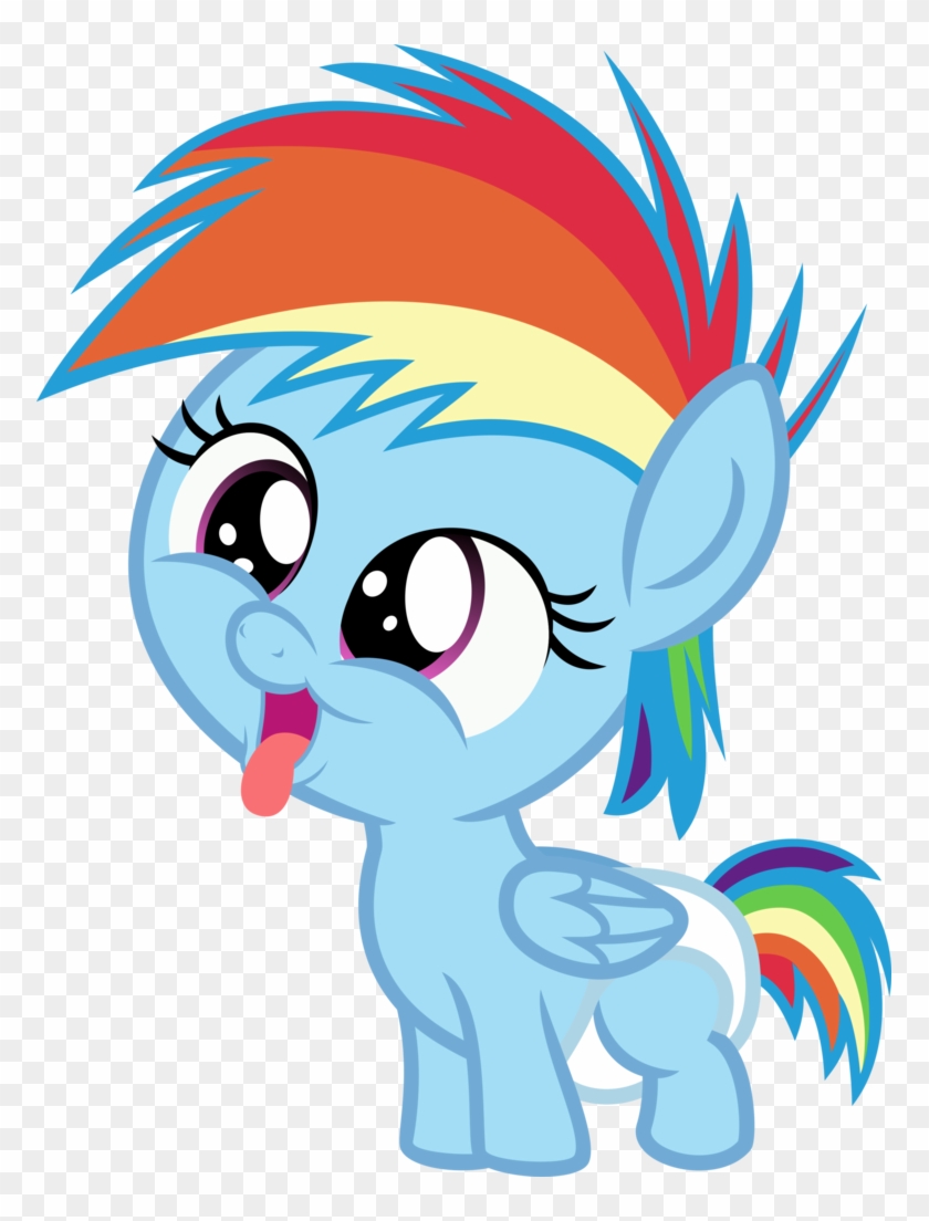 Sollace, Baby Dash, Behaving Like A Dog, Cute, Diaper, - Rainbow Dash #970154