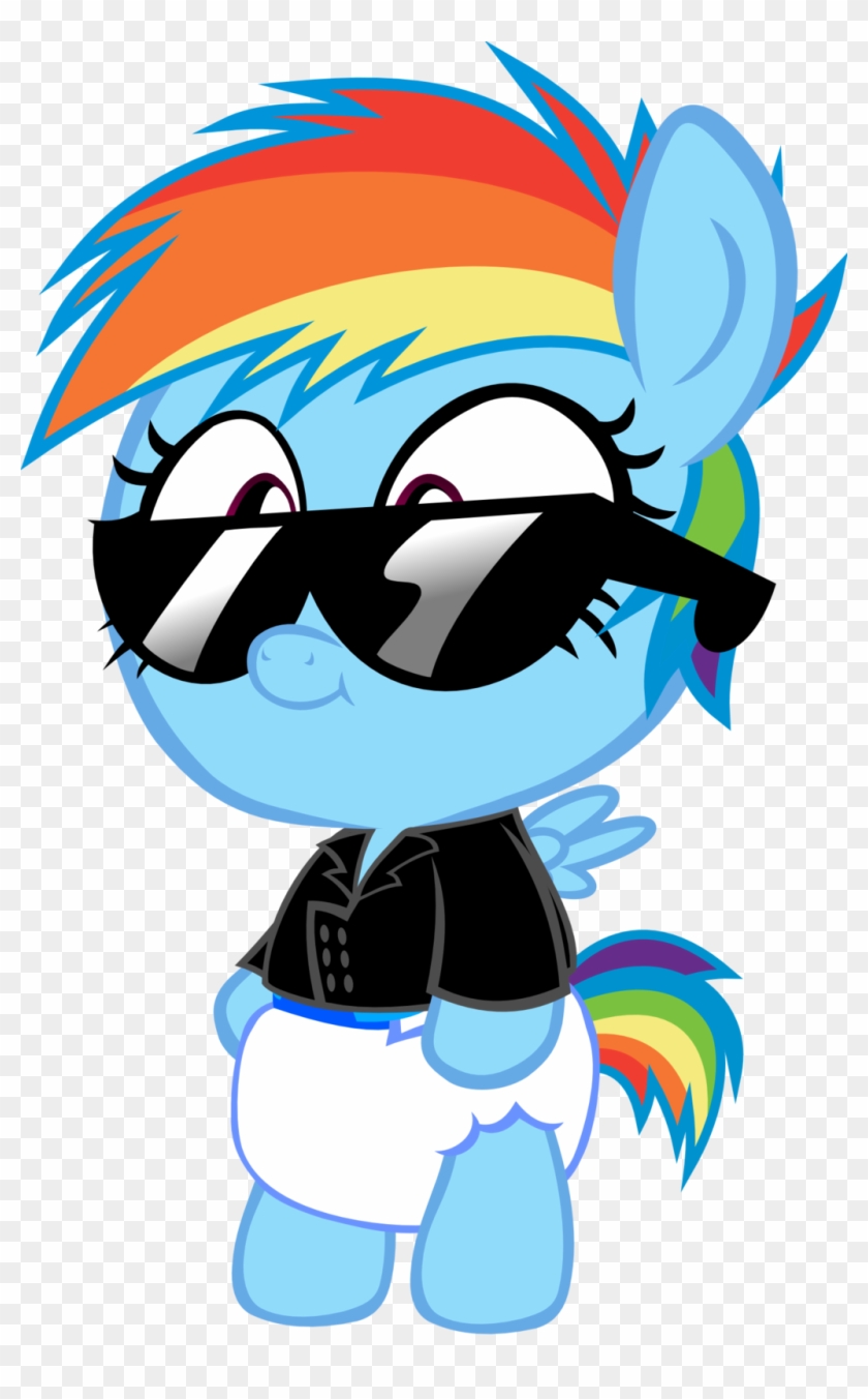Little Punk Rainbow Dash - Mlp Baby Rainbow Dash Deviantart #970192