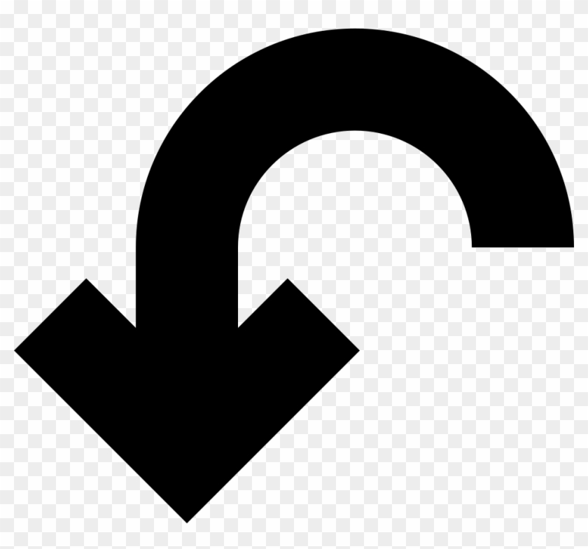 Curved Arrow Pointing Down Comments - Left Arrow Pointing Down #970190