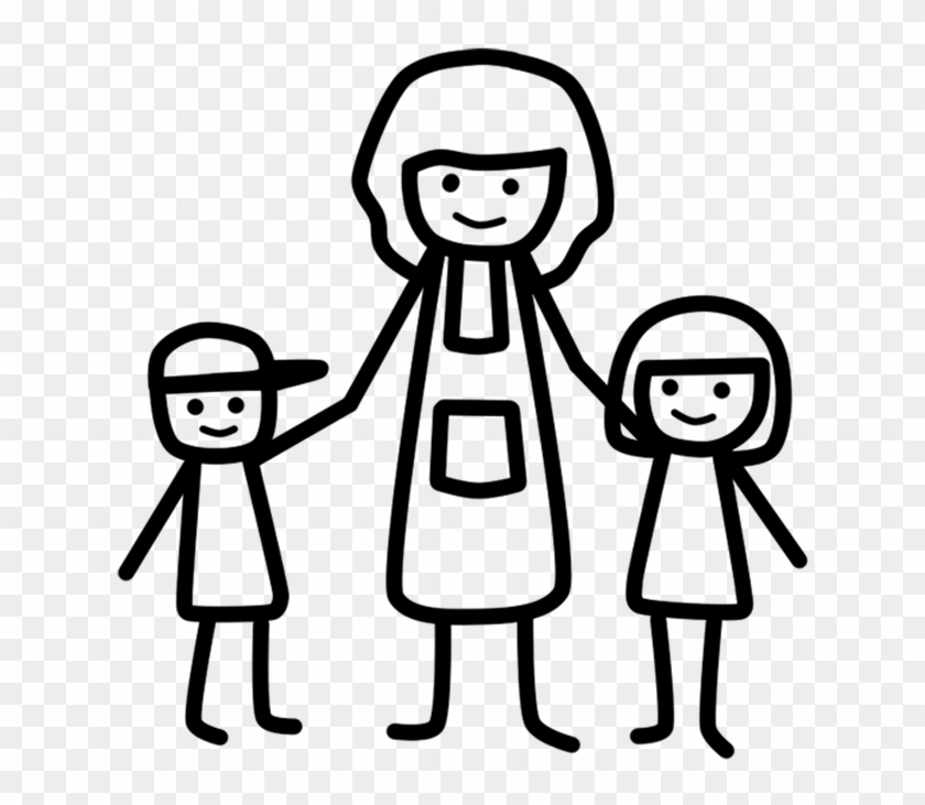 Mom And Baby Cartoon 15, Buy Clip Art - Mother And Children Cartoon #970628