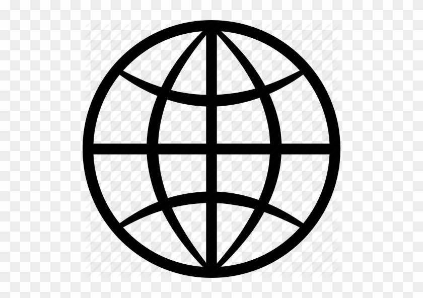 Europe, Africa, And Middle East Globe Icons Png - Internet Clipart Black And White Png #971317