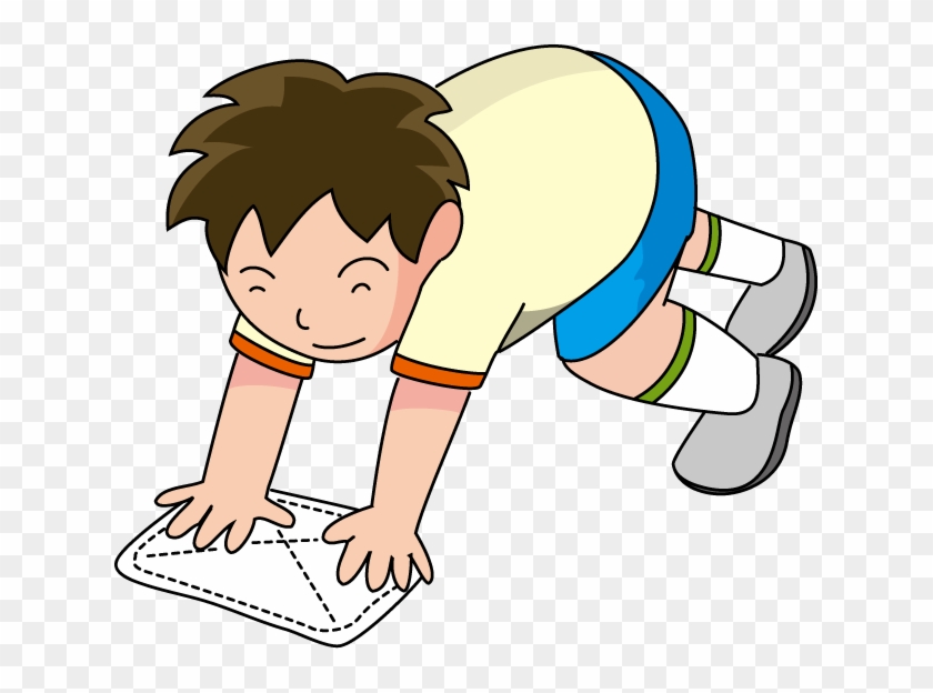 Pencil Cleaning A02 - 雑巾 がけ 学校 イラスト #971471