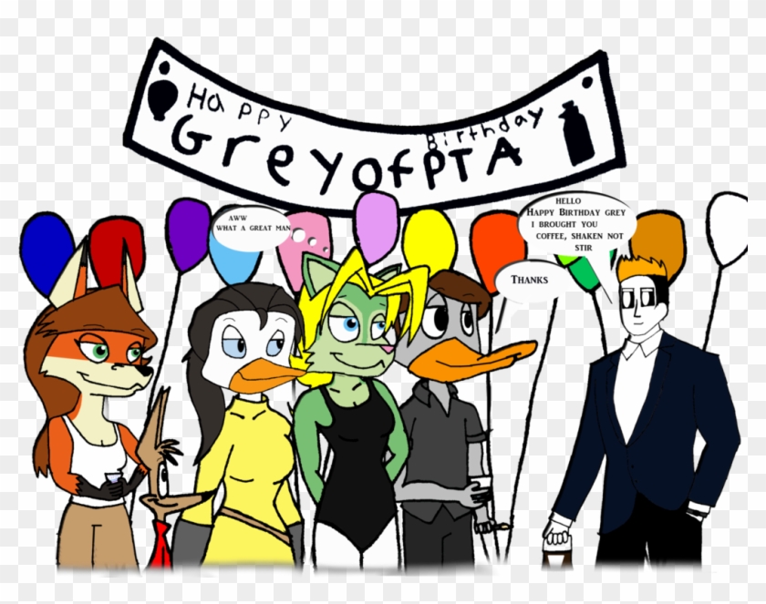 Happy Birthday Greyofpta By Lightasticdaniel - Cartoon #971591
