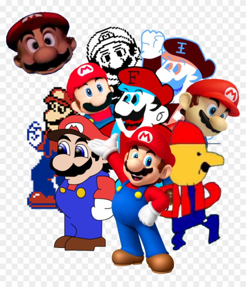 The Many Versions Of Mario By Loleegee2003 - Strassen Des Glücks - Game Console #971629