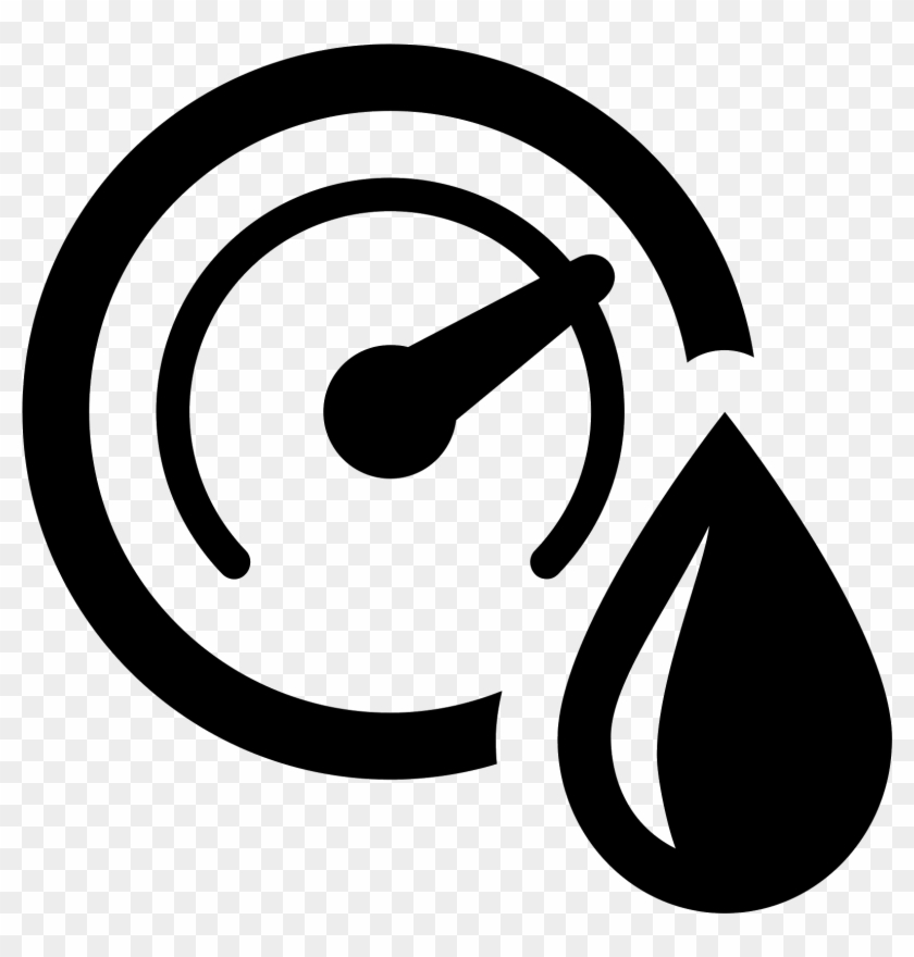 A Humidity Icon Is Shown With A Circle And Inside The - Humidity Icon #971740