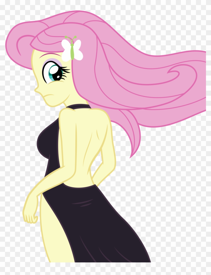 Black Dress By Sumin6301 Fluttershy - Fluttershy Black Dress #971922