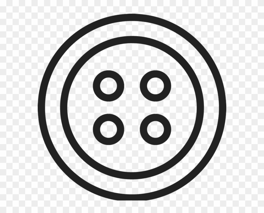 Button Outline Rubber Stamp - Maker's Mark #972286
