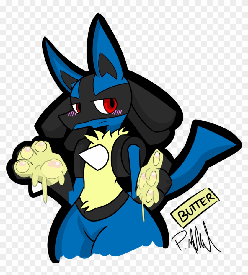 Lucario's Cute Paws And Butter 2 By Thekingofilluisons - Lucario #972412