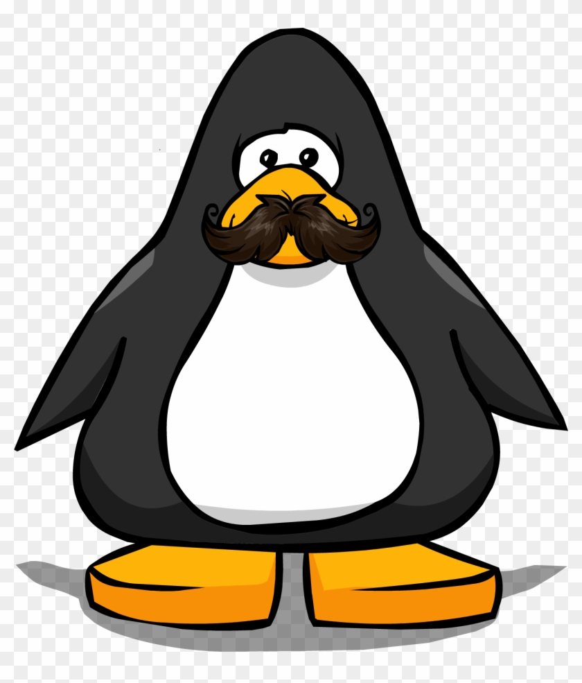 Curly Mustache From A Player Card - Club Penguin Tour Guide Hat #972478