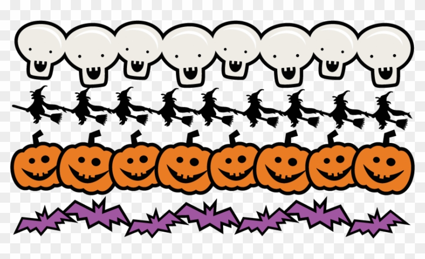 Svg Files For Cutting - Cute Halloween Border Transparent #973151