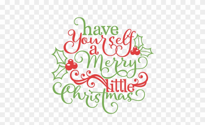Christmas Phrase Scrapbook Cut File Cute Clipart Files - Free Silhouette Cut Files Christmas #973152