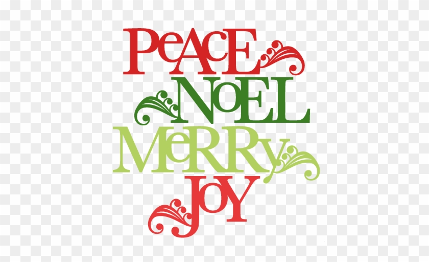 Christmas Words Svg Scrapbook Title Christmas Svg Cut - Christmas Words Clipart #973453