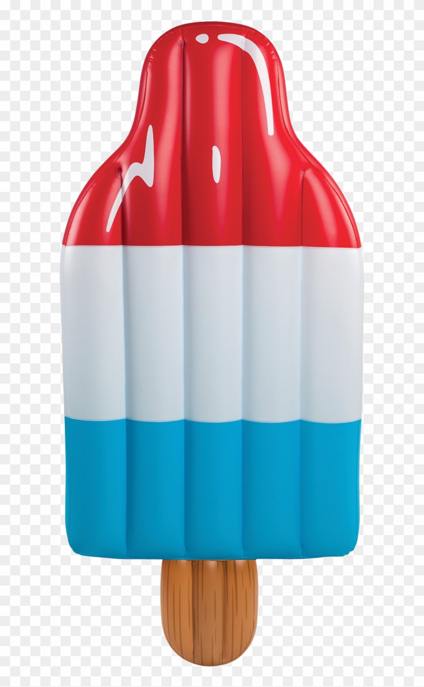 Transparent Pool Float Popsicle Rocket Red White And - Bigmouth Inc. Giant Ice Pop Pool Float #973534