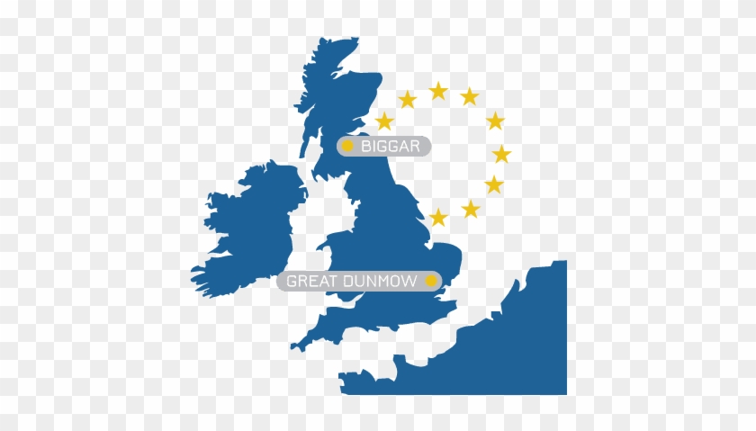 Map With Atlas Branches In Biggar And Essex - Stockport On Map Of Uk #973669